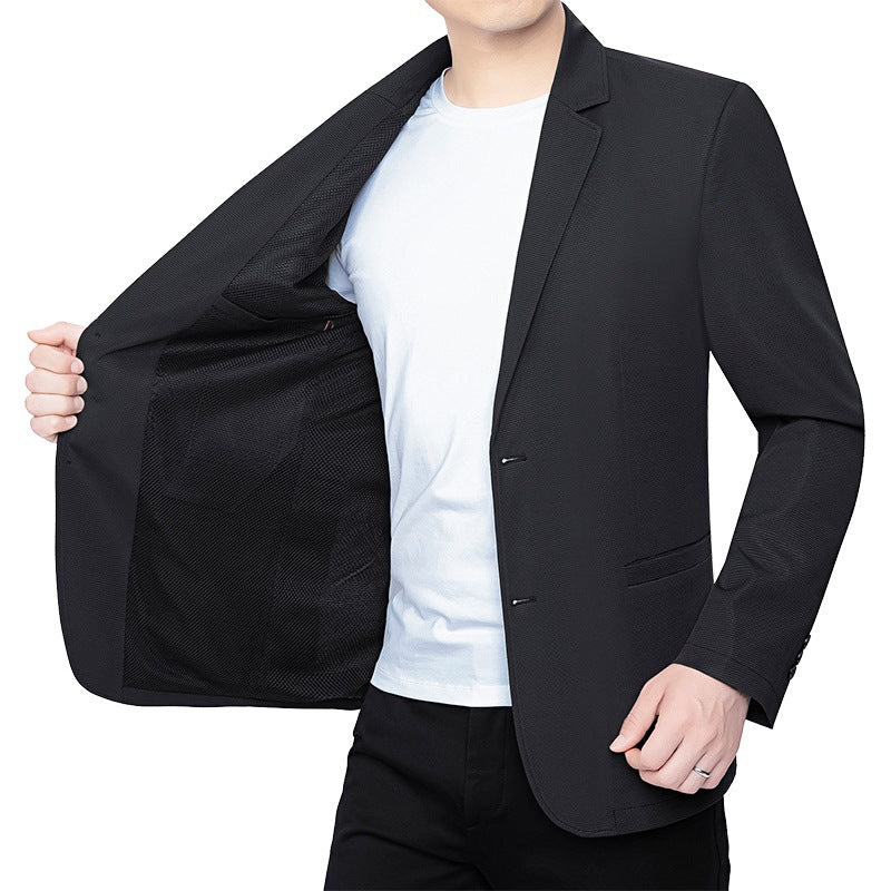 Men's Blazer slim fit Business-Casual with breathable mesh lining and stretch Mune Fashion