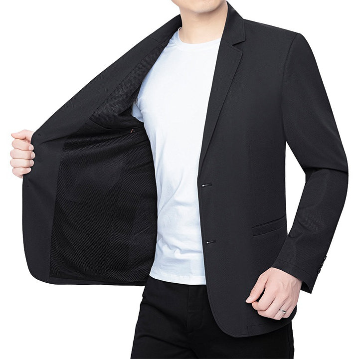 Men's Blazer slim fit Business-Casual with breathable mesh lining and stretch Mune Fashion