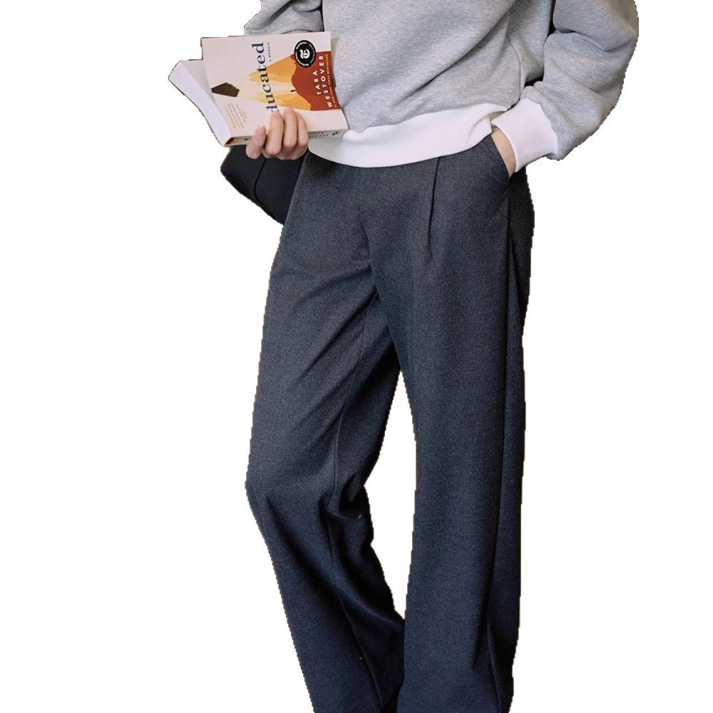 Women's high-waisted wide pleated trousers made from wool blend Mune Fashion