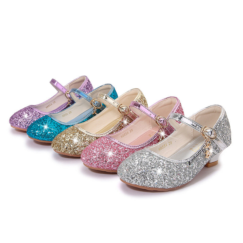 Girls' ballet shoes with adjustable strap and glitter detail Mune Fashion