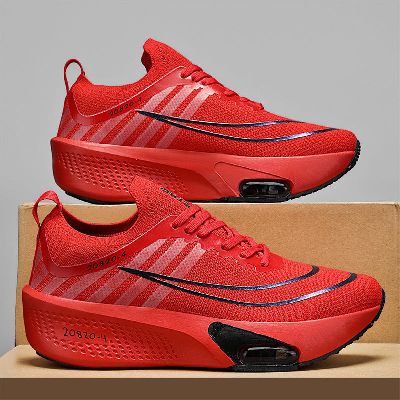 Men's tempo running shoe with foam platform sole and visible cushioning bubble Mune Fashion