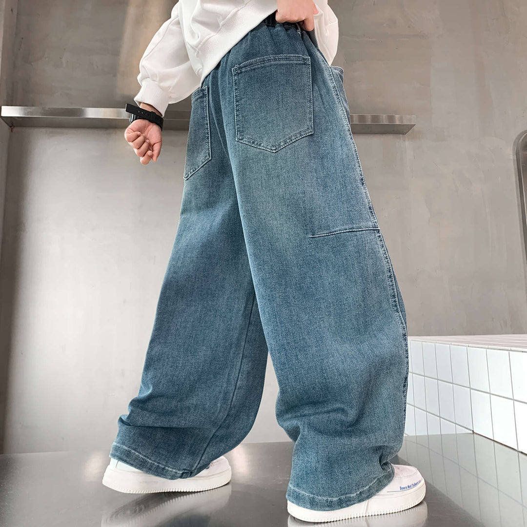 Unisex loose denim pants with wide cut Mune Fashion