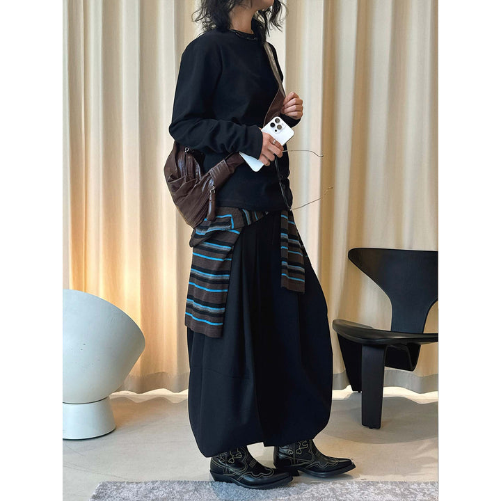 Women's Casual Boxy Sweatshirt made of heavy cotton jersey with clean round neck Mune Fashion