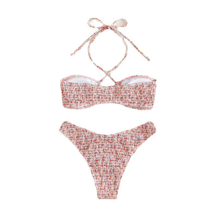 Women's bandeau bikini with fashionable wrap design and refined back ties Mune Fashion