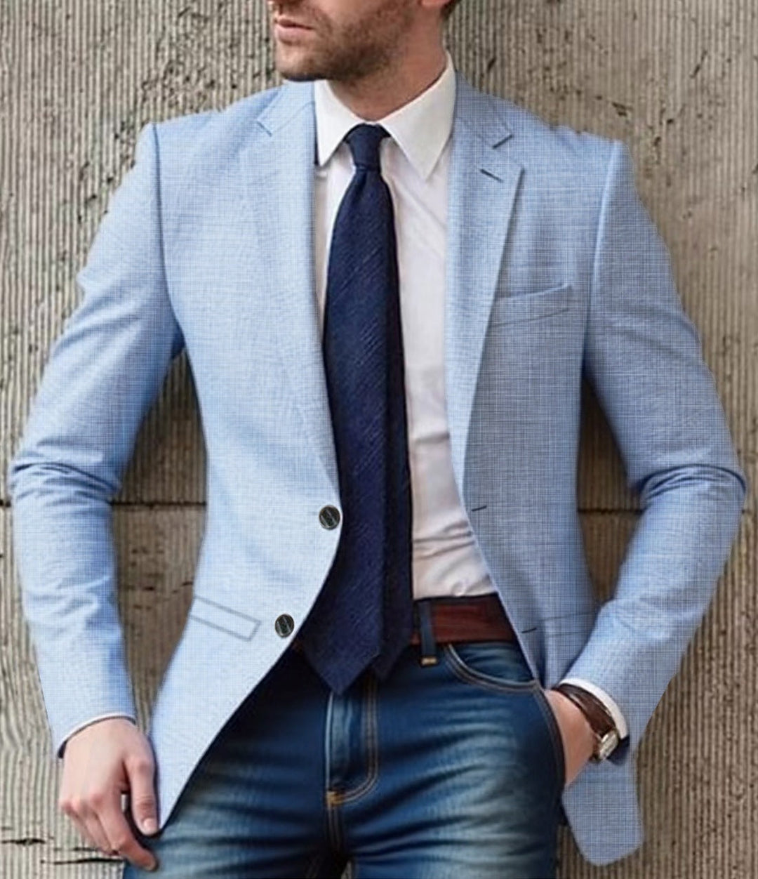 Men's elegant and structured blazer with fashionable details Mune Fashion