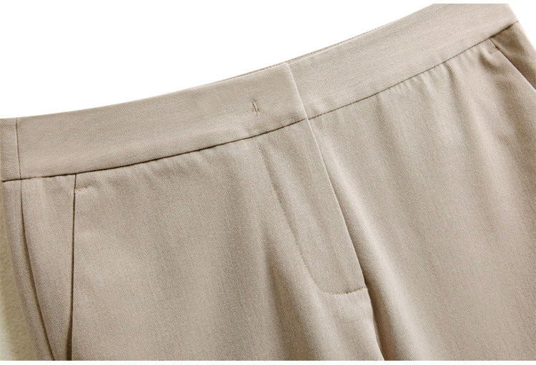 Women Elegant and Casual Fabric Trousers Drune