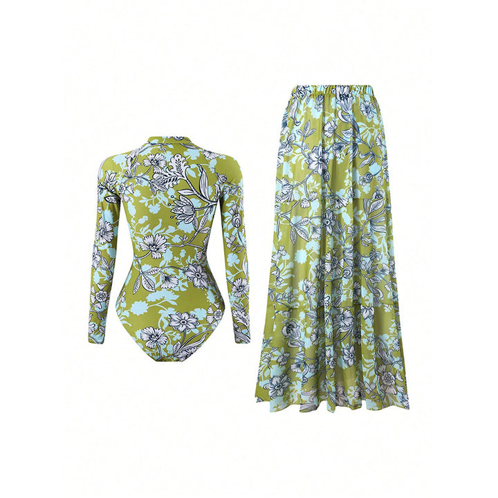 Women's swimsuit with long sleeves and matching maxi skirt Mune Fashion