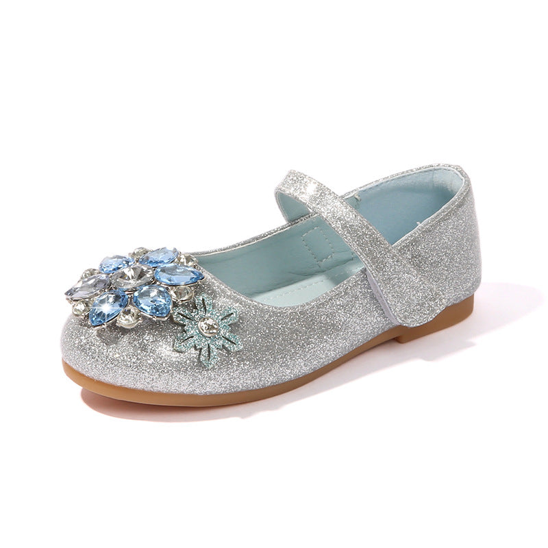Ladies' ballerinas with sparkling flower appliqués Mune Fashion