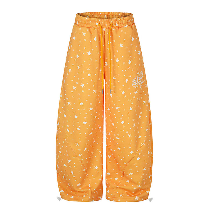 Women's Wide Palazzo Lounge Pants with Comfort Waistband, Drawstring and Adjustable Hem