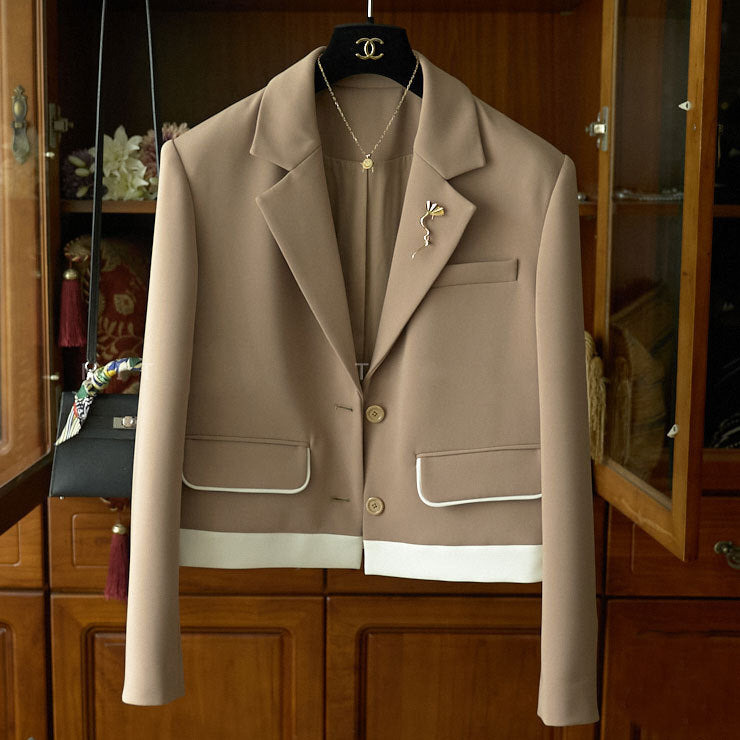 Women Elegant Short Blazer Mune Fashion