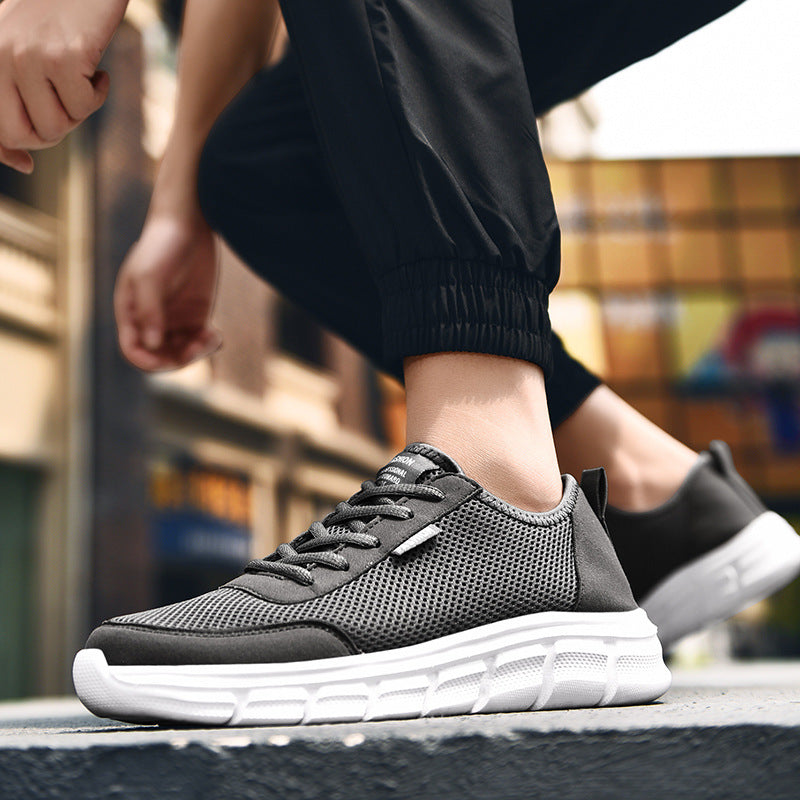 Unisex nan lightweight leisure sneakers with seamless mesh upper and viscoelastic midsole Mune Fashion