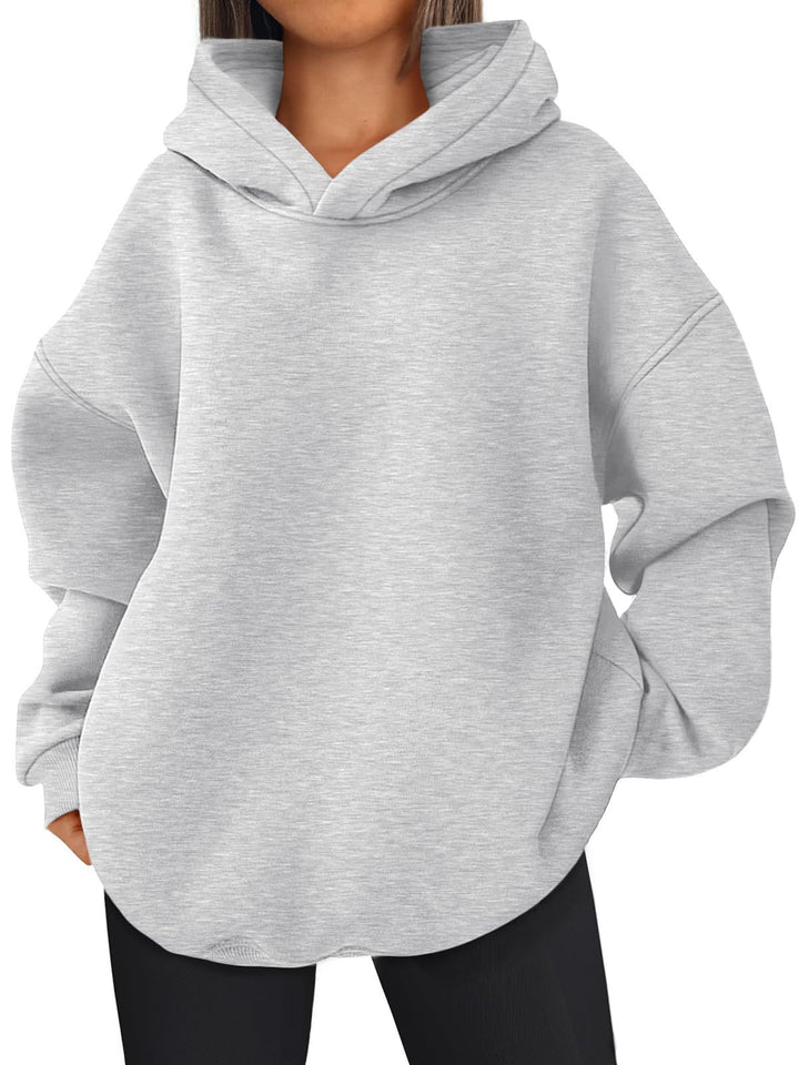 Women's nan kastiger hoodie with double-layered hood, dropped shoulders and longer back Mune Fashion
