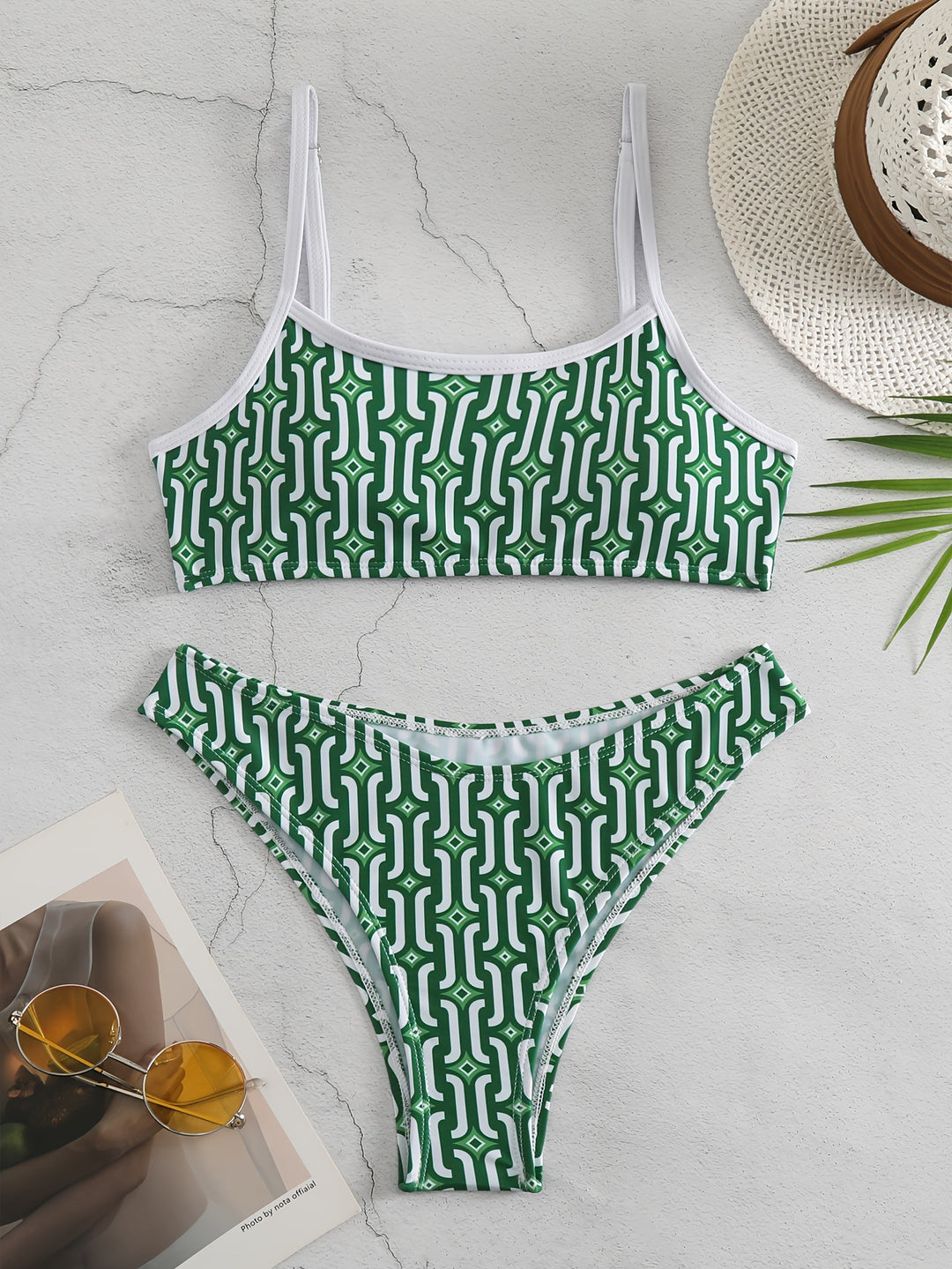 Women’s Bikini Set with dreamy geometric pattern Mune Fashion