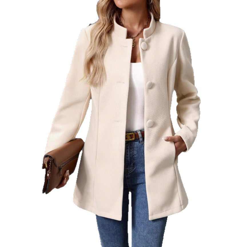 Ladies elegant and modern wool coat