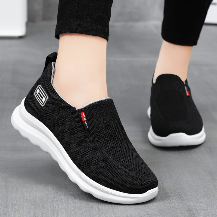Men's breathable knitted slip-on sneaker with elastic entry and shock-absorbing EVA midsole Mune Fashion