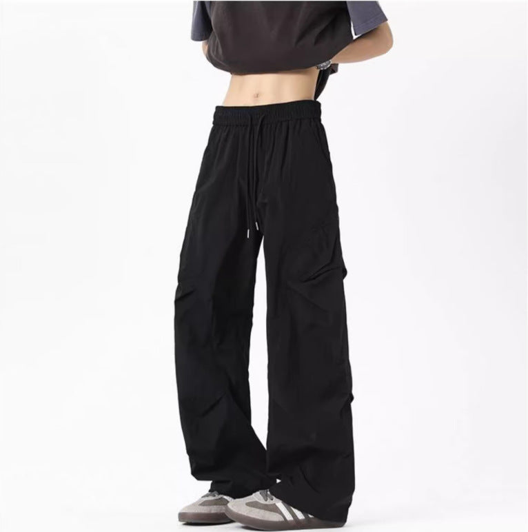 Women's Casual Cargo Pants with Stretch Waistband and Practical Pockets Mune Fashion