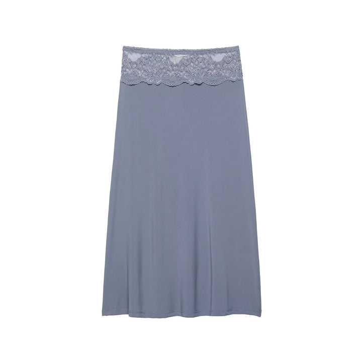 Women’s underskirt with elastic lace waistband and flowing midi length Mune Fashion