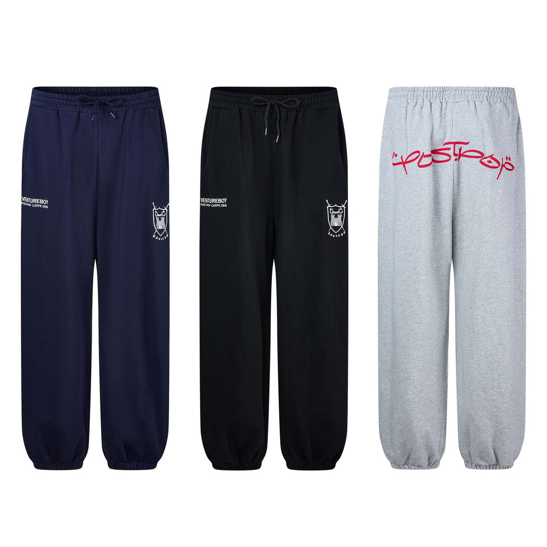 Women’s lounge jogging pants with elastic waistband, drawstring and gathered leg endings Mune Fashion