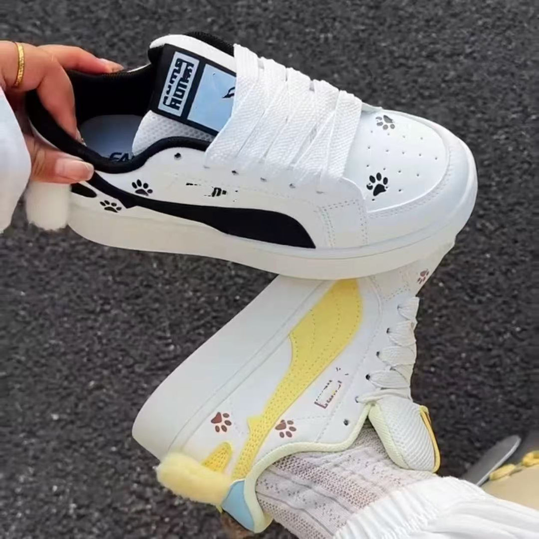 Women's sneakers with cute animal design and fluffy details Mune Fashion