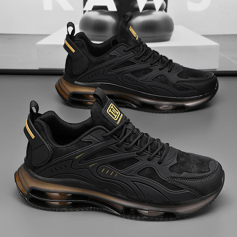 Men's Modern Comfort Sneaker with Transparent Air Chamber and Structured TPU Coating Mune Fashion