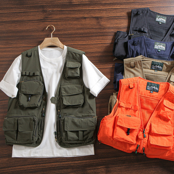 Men's Multifunctional Outdoor Jacket with Many Pockets Mune Fashion