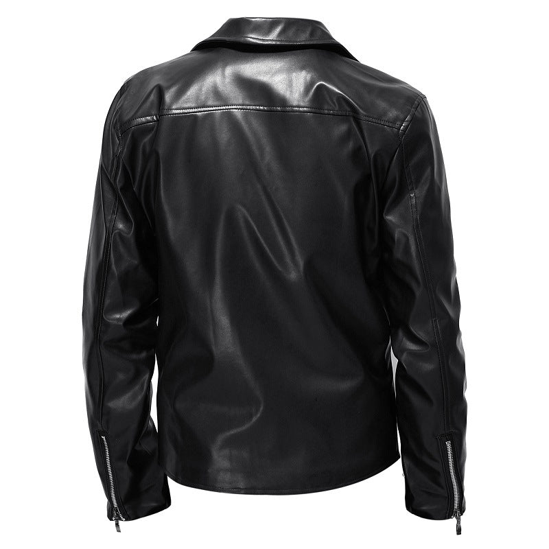 Men's Biker Jacket Made Of High-Quality Synthetic Leather Mune