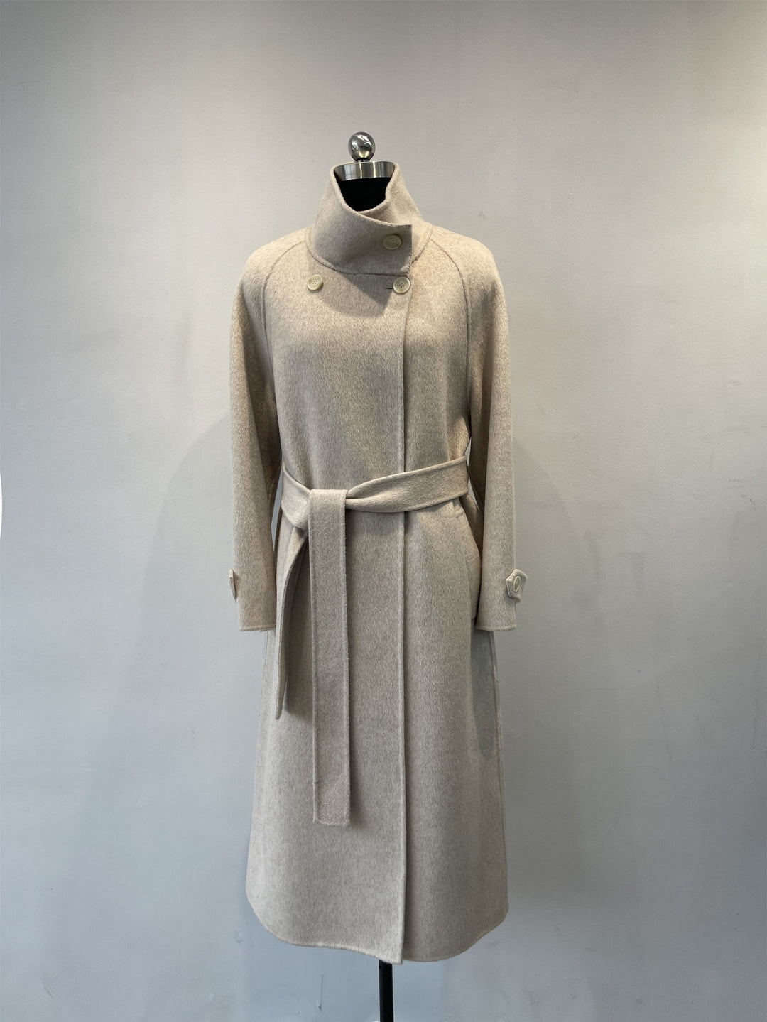 Ladies Sophisticated Wool Blend Overcoat Mune Fashion