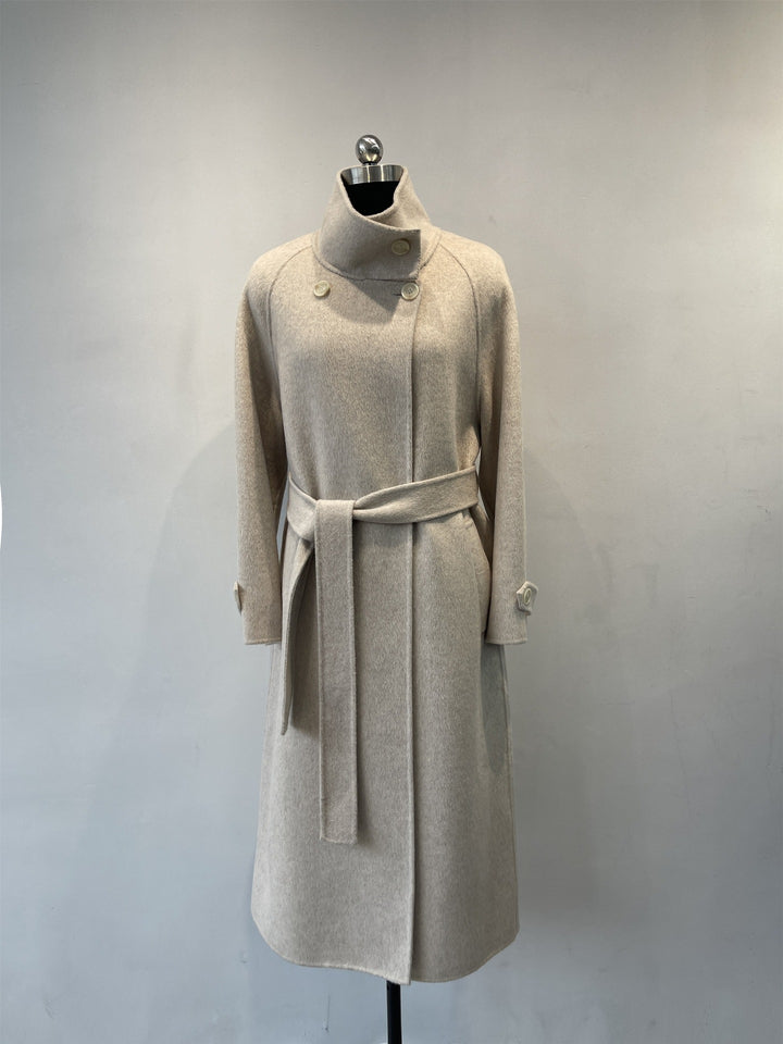 Ladies Sophisticated Wool Blend Overcoat Mune Fashion