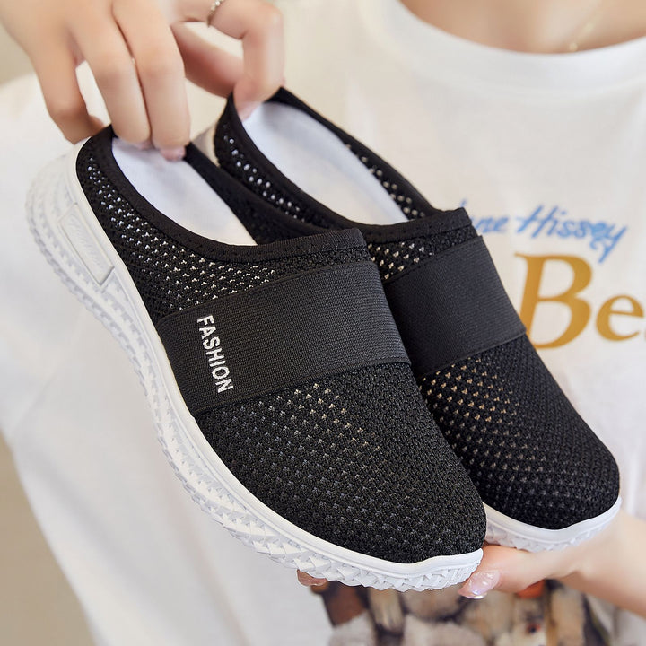 Women's knitted breathable slip-on sneakers with elastic midband Mune Fashion