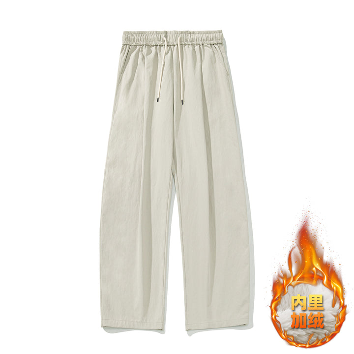 Women Loose Fit Summer Pants with High Waist, Elastic and Drawstring Mune Fashion