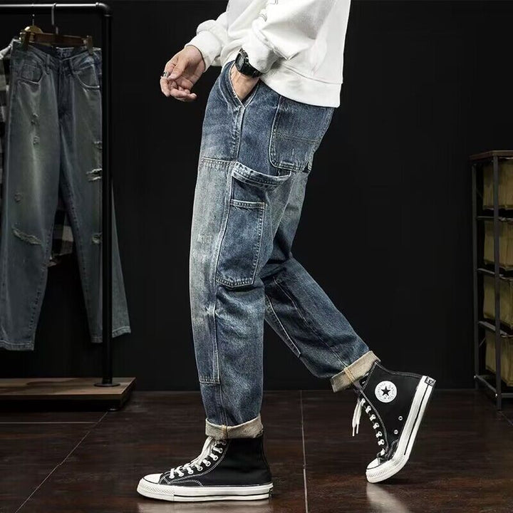 Men's Casual Utility Jeans Mune Fashion