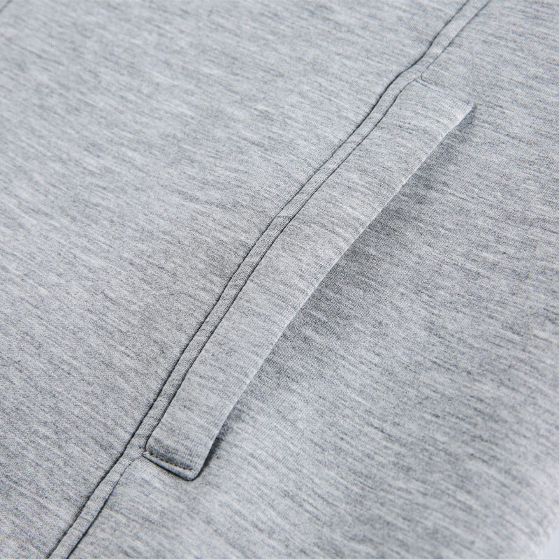 Unisex Boxy-Zip-Sweat jacket with shirt collar, concealed seams, and slit pockets Mune Fashion
