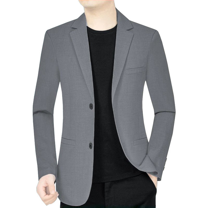 Men's lightweight half-lined summer blazer made of linen blend with tailored fit Mune Fashion