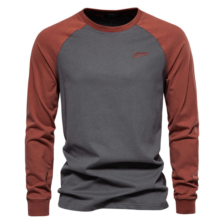 Men's Long Sleeve Shirt with Distinctive Raglan Design Mune Fashion