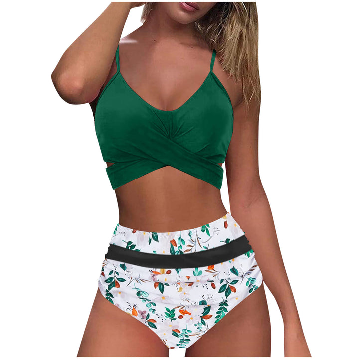 Women's High-Waist Bikini Set with stylish wrap top Mune Fashion