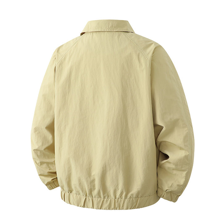 Men's Lightweight Transitional Jacket with High Collar Mune Fashion