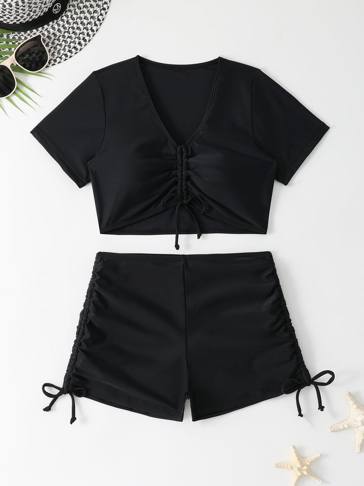 Women's sporty crop top and shorts set Mune Fashion