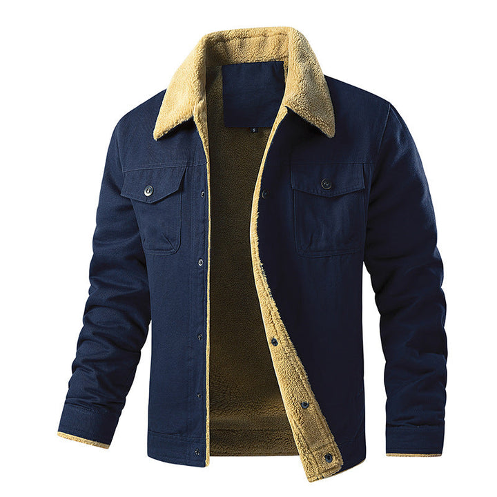 Men's Insulated Utility Jacket with Teddy Lining Mune