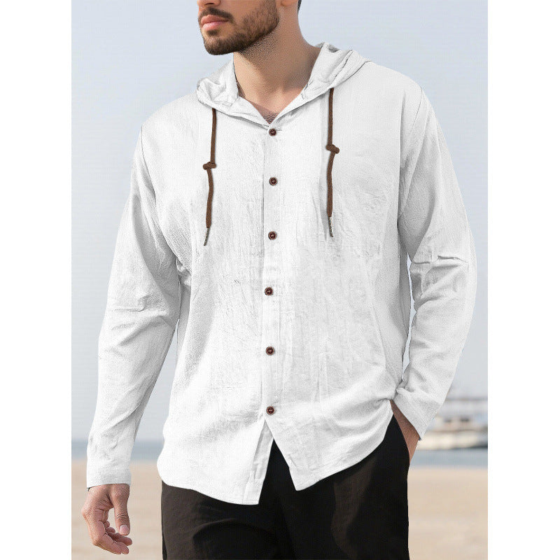 Men's Lightweight Hooded Shirt Mune Fashion