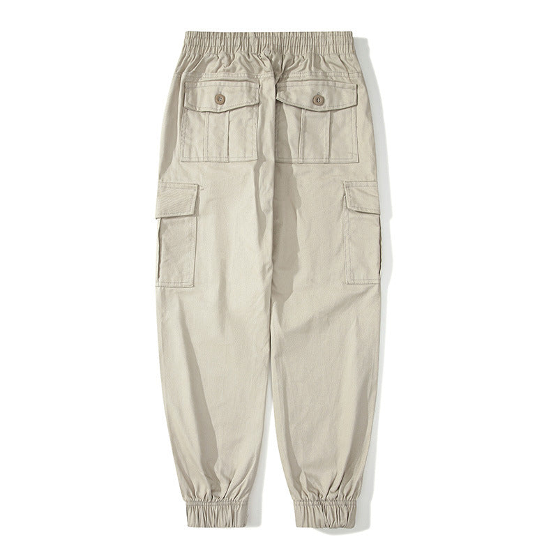 Herren Cargo-Joggerhose mit elastischem Bund, Klappentaschen und gerippten Knöcheln Mune Fashion