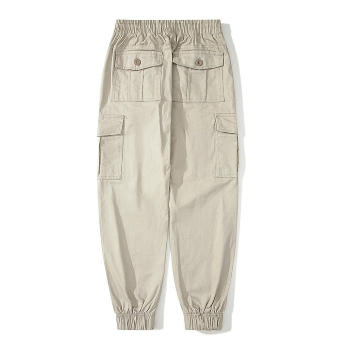 Herren Cargo-Joggerhose mit elastischem Bund, Klappentaschen und gerippten Knöcheln Mune Fashion