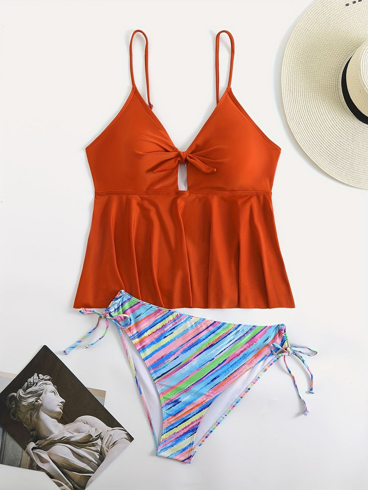 Women's Wrap Bikini Top with Stylish Bottom Mune Fashion