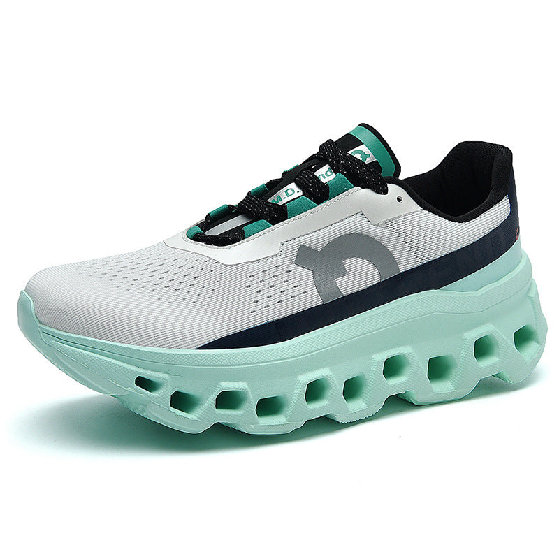 Men's cushioning performance running shoe with innovative air chamber sole and breathable mesh upper Mune Fashion