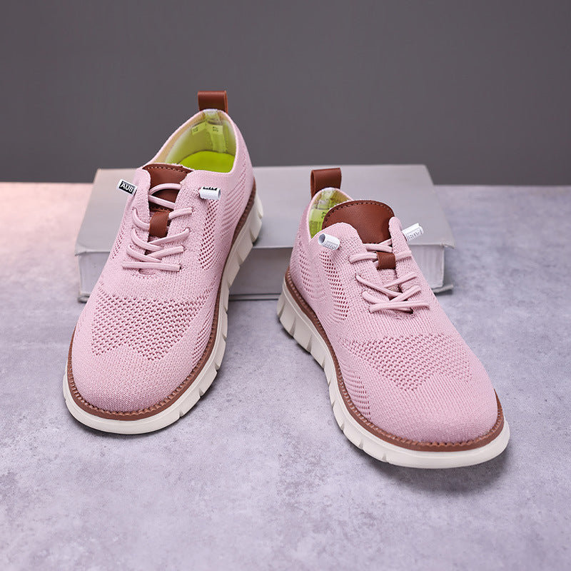 Women's knitted derby sneaker with flexible ribbed outsole and padded comfort insole Mune Fashion