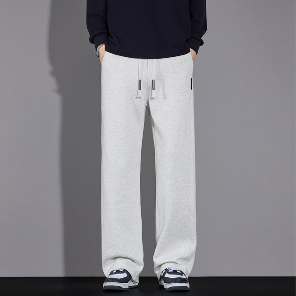 Men's relaxed-fit sweatpants with drawstring and straight leg Mune Fashion