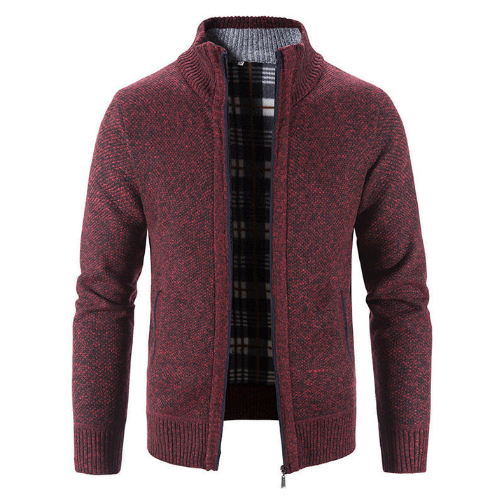 Men's Cardigan with Innovative Heat-Insulating Inner Lining Mune