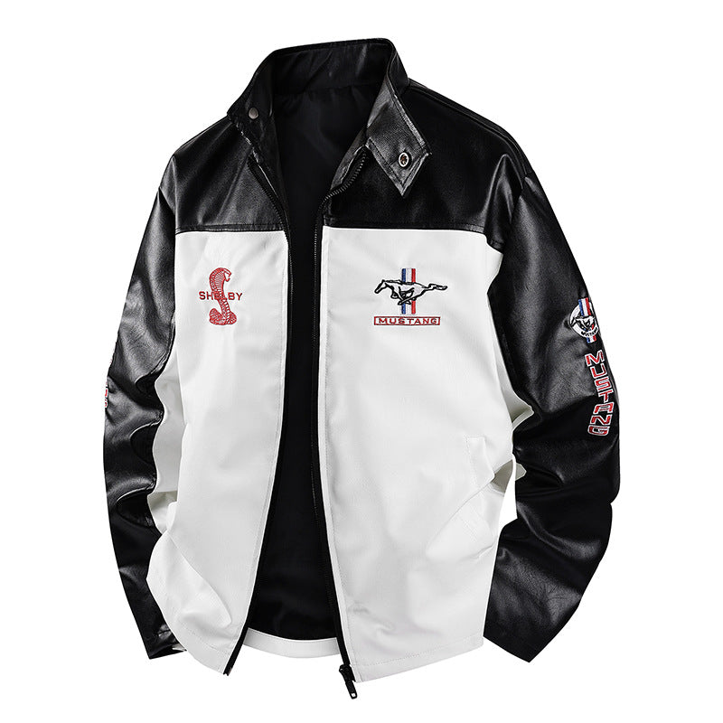 Men's Leather Jacket Mune Fashion