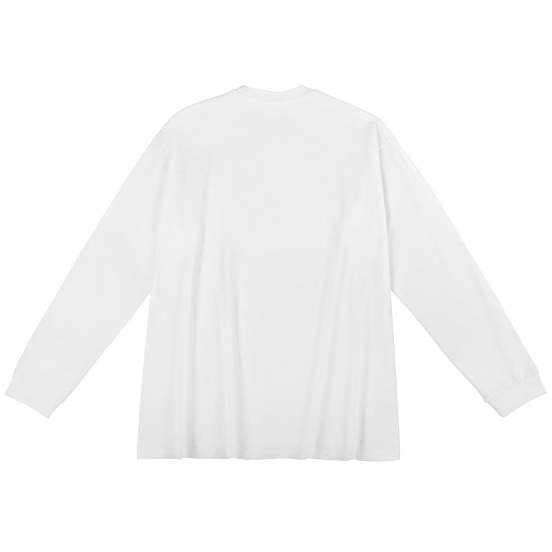 Unisex Oversized Long Sleeve Basic Shirt made of Organic Cotton with Round Neck Mune Fashion