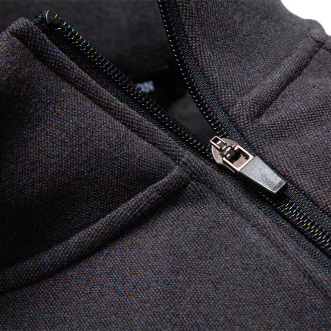 Men's stand-up collar sweater with asymmetric shoulder zipper and raglan sleeves Mune Fashion