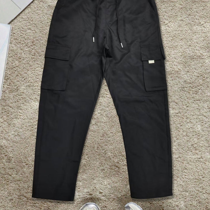 Men's loose cargo casual pants made of lightweight functional fabric with large flap pockets Mune Fashion